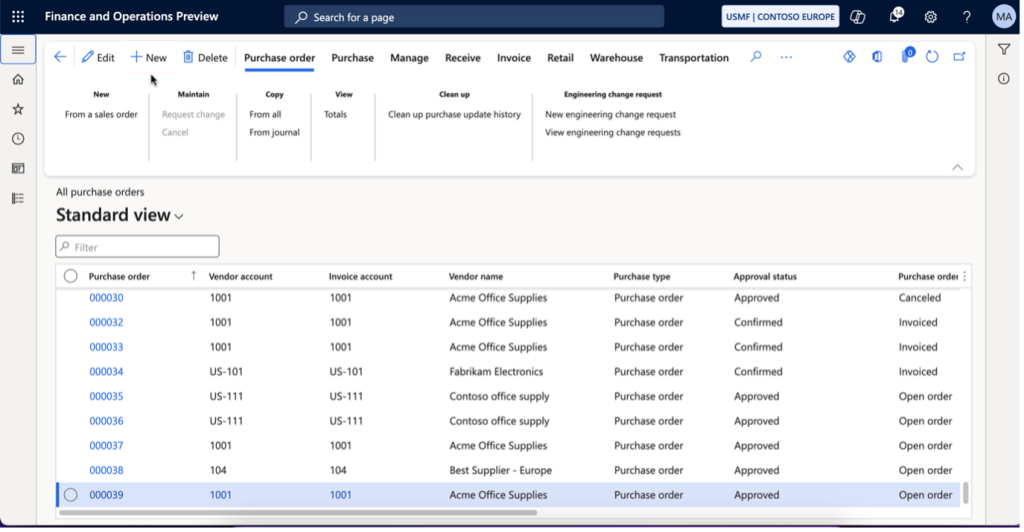 How to Create a Purchase Inquiry in D365FO - SysBrilliance | Dynamics ...