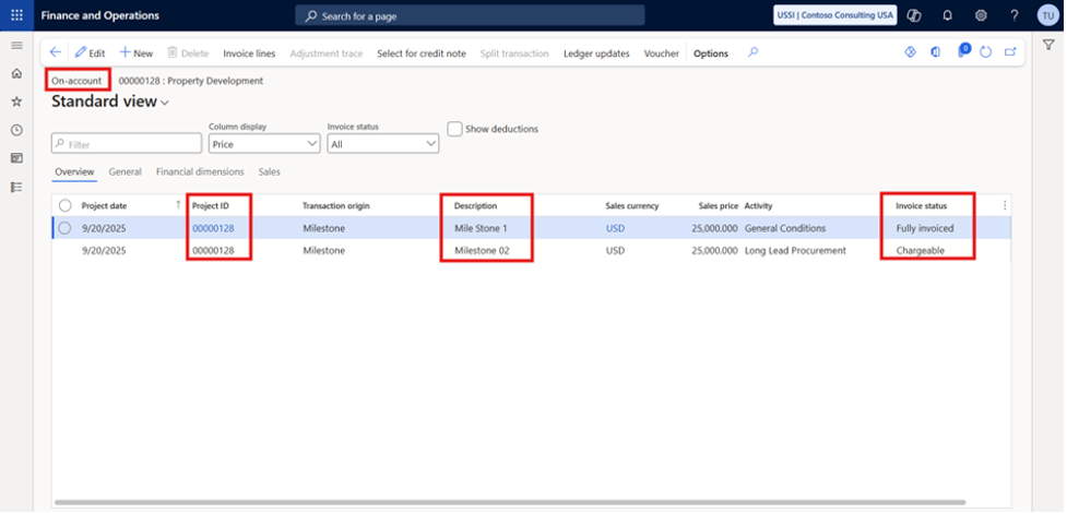 Production Orders for Projects: Cost Tracking and Invoicing in Dynamics 365 F&O
