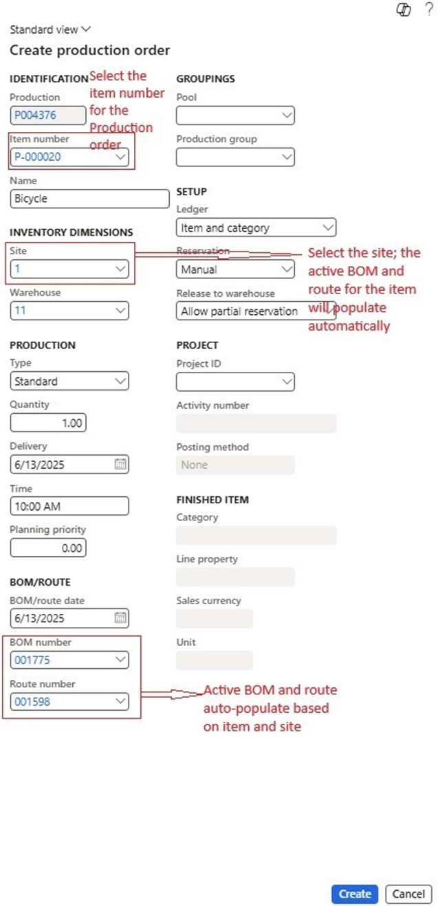 Production Orders for Projects: Cost Tracking and Invoicing in Dynamics 365 F&O