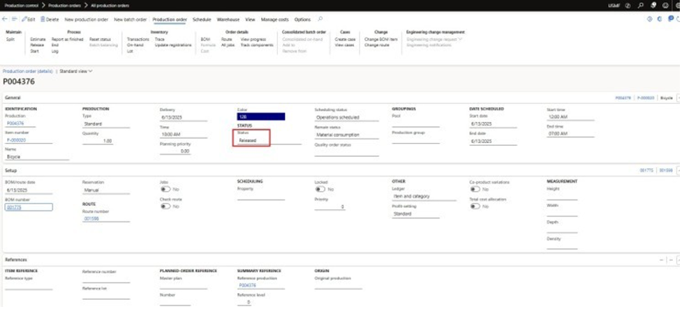 Production Orders for Projects: Cost Tracking and Invoicing in Dynamics 365 F&O