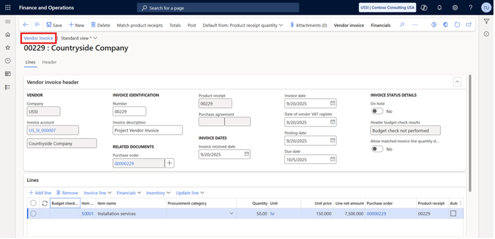 Purchase Orders and Accruals; Vendor Invoicing and Retention