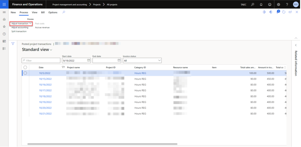 Work Breakdown Structure (WBS); WBS Templates; WBS Scheduling and Cost Estimate Views; Project Forecasts and Budgets; Time and Expense Entries