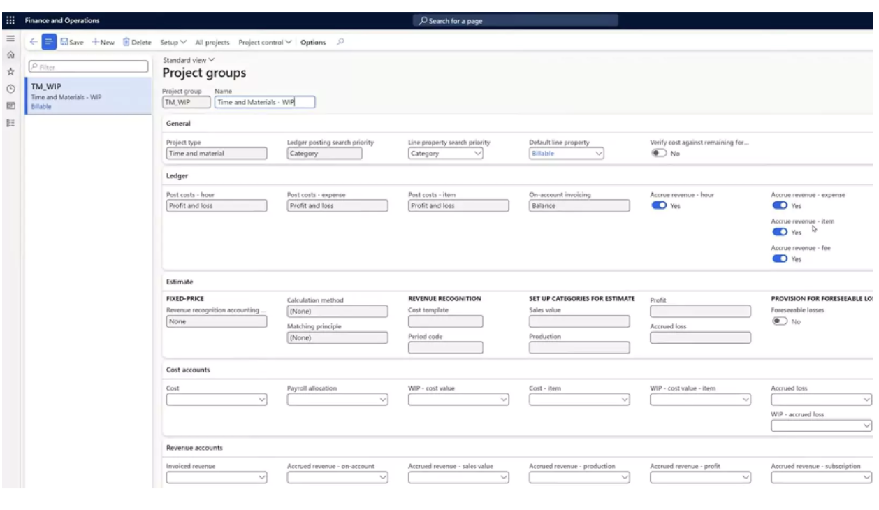 Project Management and Accounting in D365 F&O: An Overview for Project-Driven Businesses
