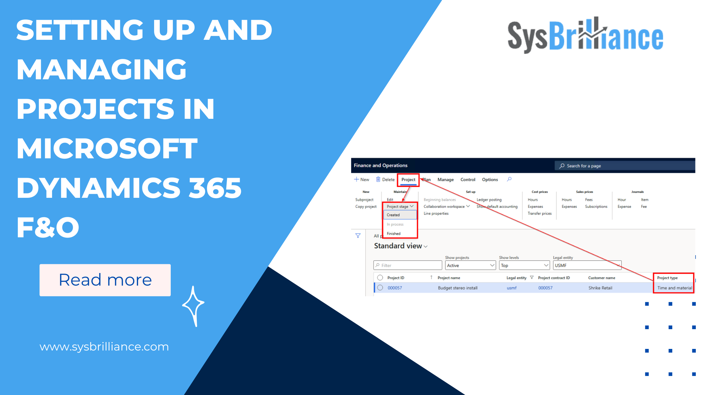 Setting Up and Managing Projects in Microsoft Dynamics 365 F&O