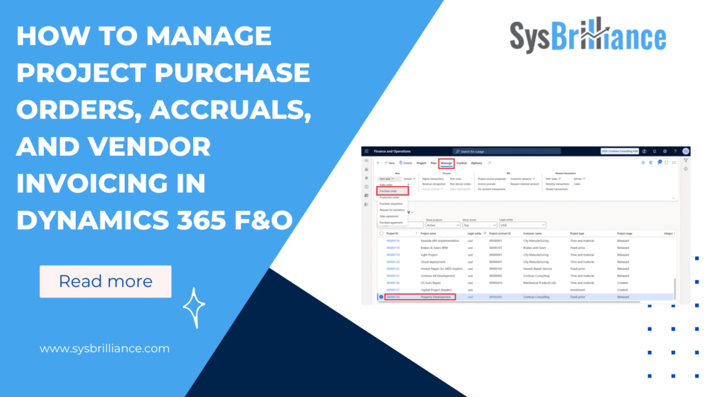 Purchase Orders and Accruals; Vendor Invoicing and Retention