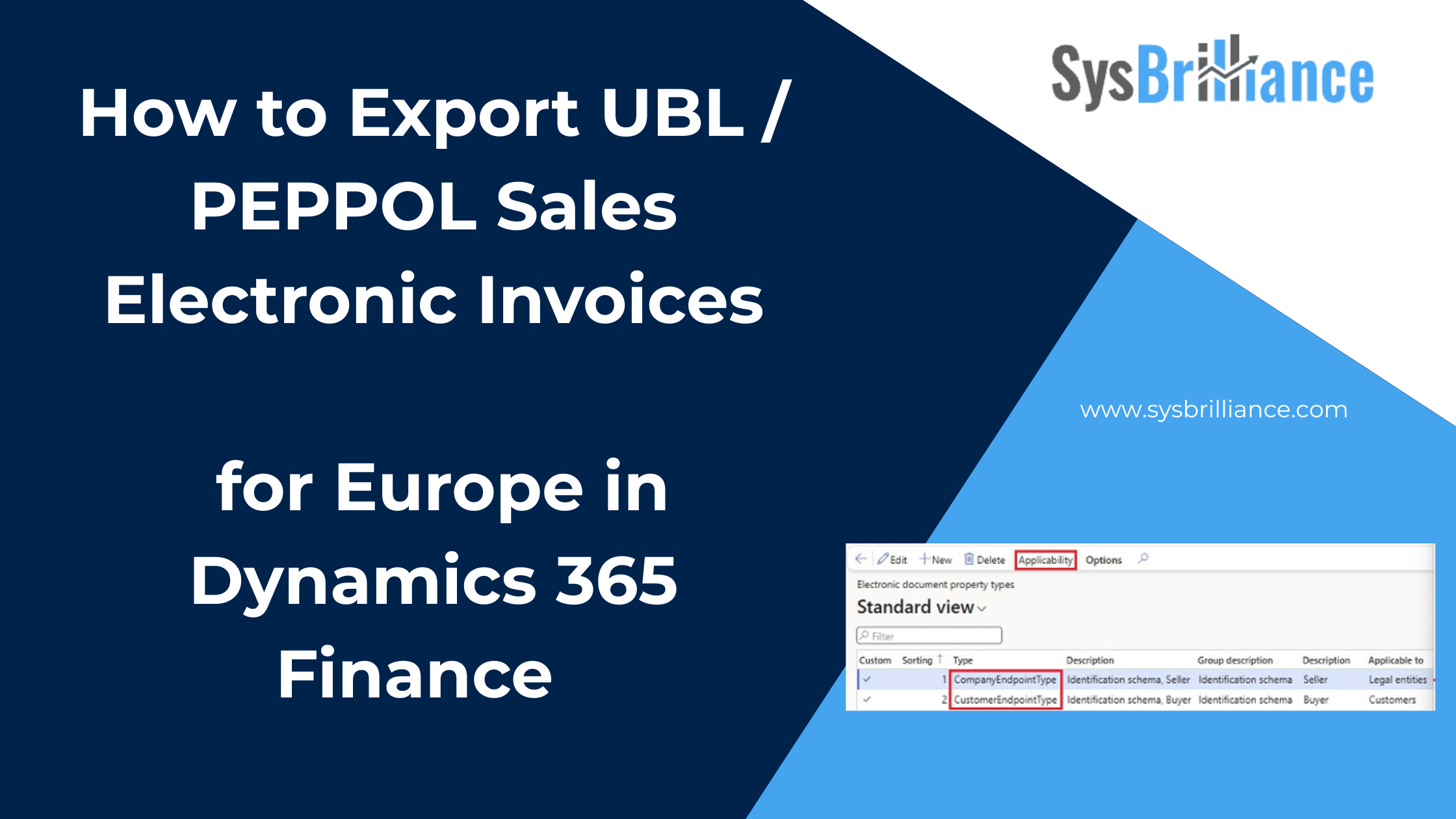 PEPPOL e-invoicing, Belgium e-invoicing, France e-invoicing, UBL electronic invoices, Dynamics 365 Finance, Electronic Reporting, PEPPOL sales invoices, SFTP e-invoicing, SharePoint e-invoice export