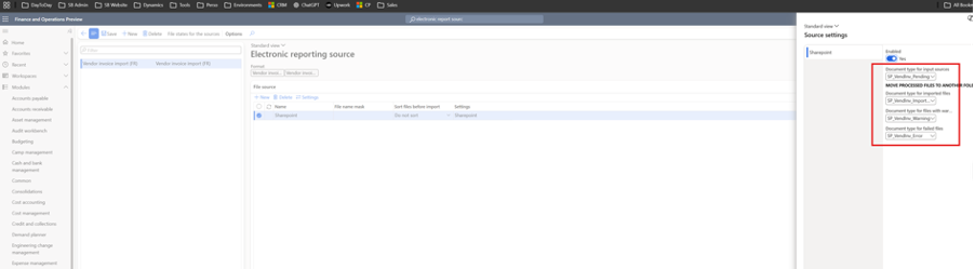 e-invoicing France, France e-invoicing, e invoicing in France, Dynamics 365 Finance e-invoicing, Electronic Reporting vendor invoices, vendor e-invoice import